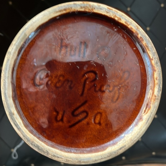 Hull Vintage Brown Drip 2 Quart Pitcher - Picture 6 of 6